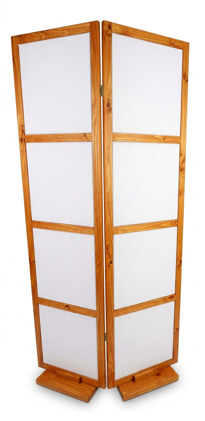 Panel de madera pino con tela impermeable para exterior - biombo separador de ambiente